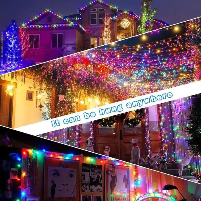 Décoration de vacances en plein air éclairage solaire Led chaîne lumière IP65 jardin