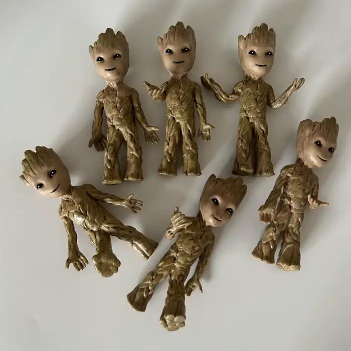 Décor de bureau arbre homme ornement jouet Miniature modèle Groot poupée Mini Anime Figurine mobile artisanat enfants hommes cadeaux