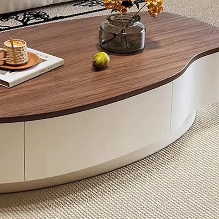 Table Basse minimaliste moderne européenne classique ovale Table Basse tendance Table De beauté élégante Basse De Salon meubles De maison
