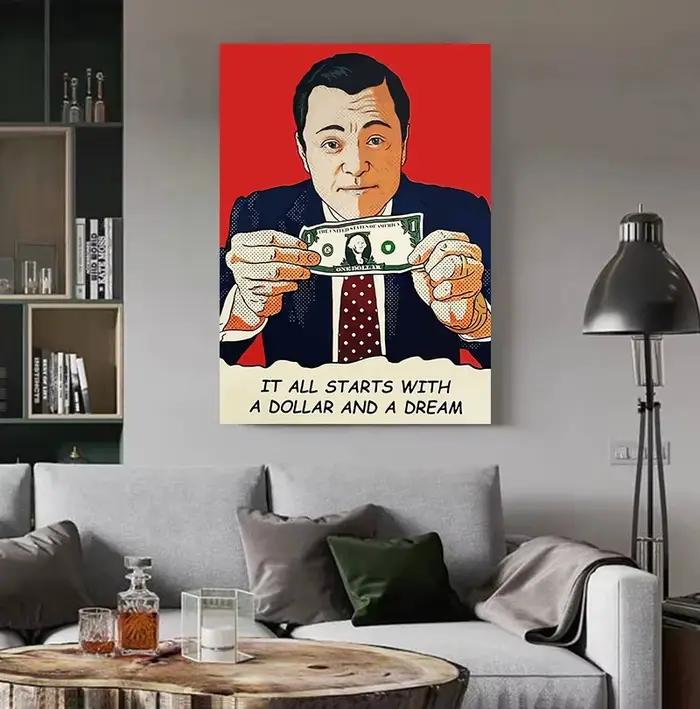Affiches et imprimés du film classique le loup de Wall Street