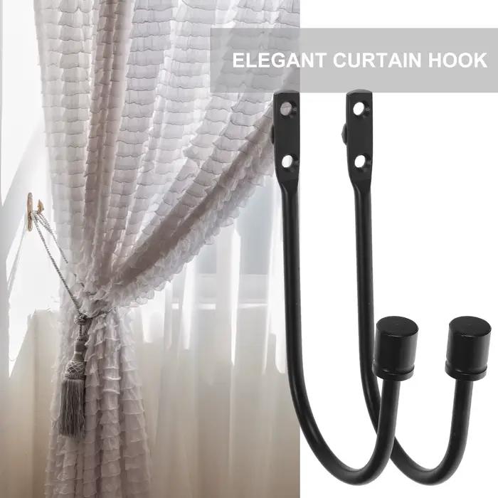 2 ensembles de crochets décoratifs pour rideaux
