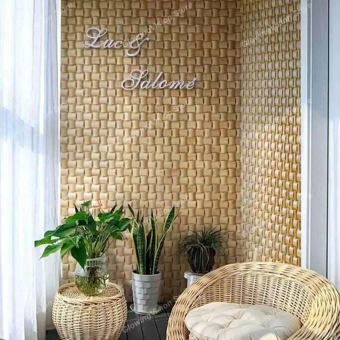 Carreaux de mosaïque en bois d'art 3D