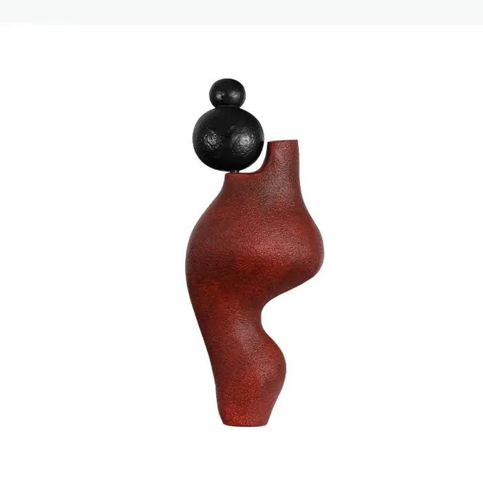 Ornements géométriques abstraits créatifs, décoration de bureau, œuvre d'art moderne, sculpture en résine irrégulière minimaliste, décoration esthétique de la pièce