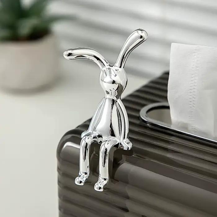 Ornements décoratifs de lapin à longues oreilles
