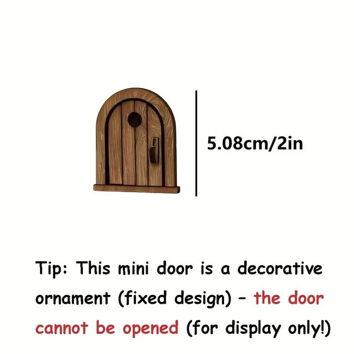 Décoration murale en bois fait main en forme de trou de souris - Style rétro - Grain
