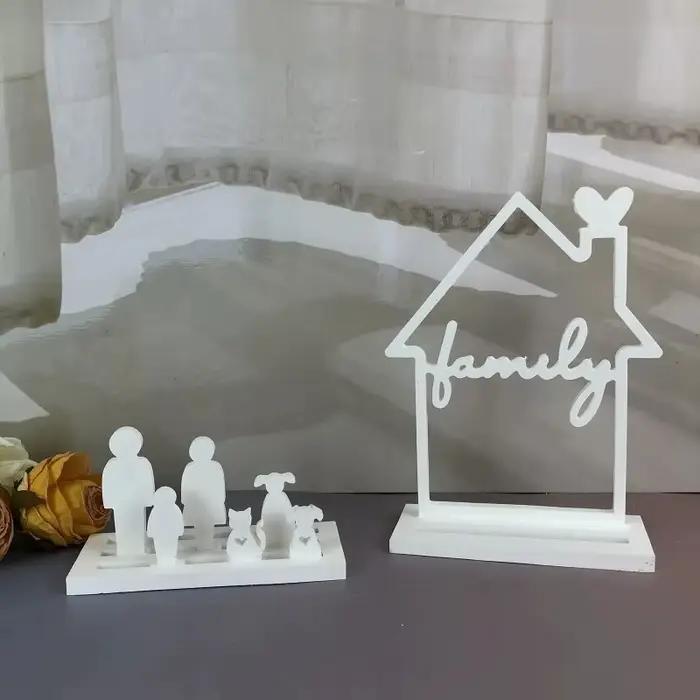 Moules en résine époxy DIY pour articles décoratifs familiaux ajourés