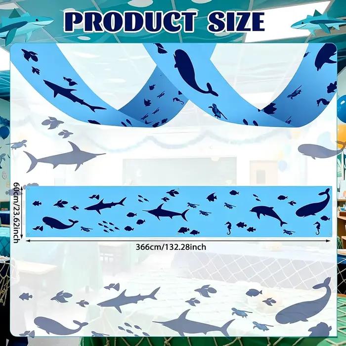 Décoration de plafond en forme de silhouette de baleine