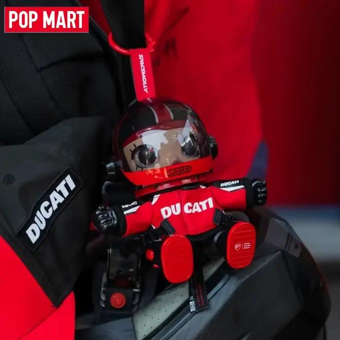 Figurine d'action authentique POP MART MEGA SPACE MOLLY × DUCATI Series, pendentif, ornement, collection, jouets mignons, cadeau surprise