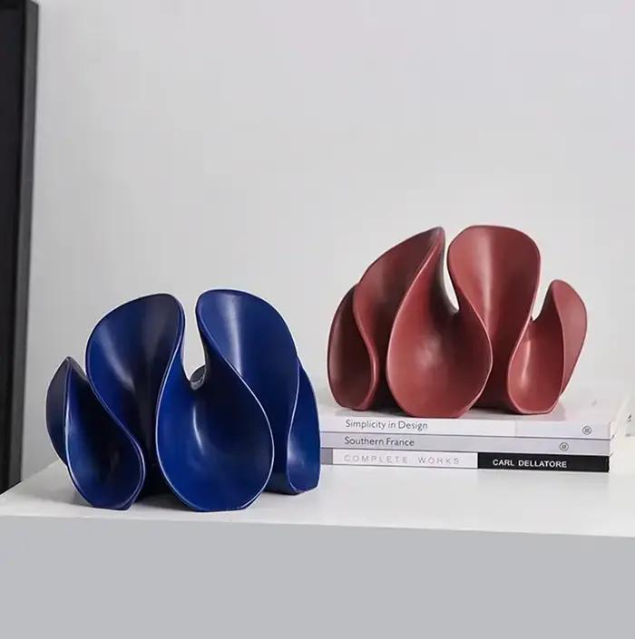 Artisanat en résine en forme de pétale géométrique
