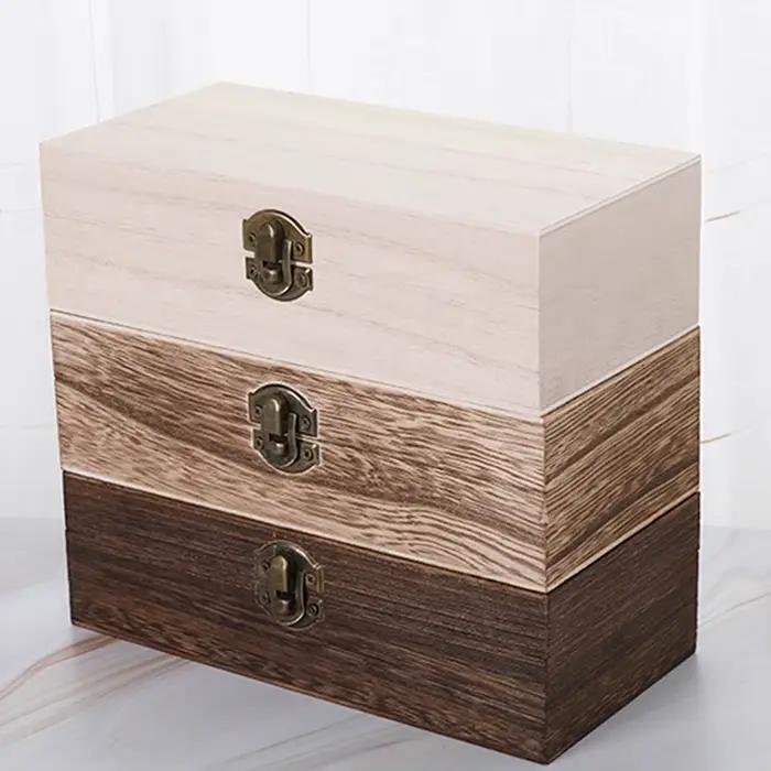 Boîte de rangement en bois