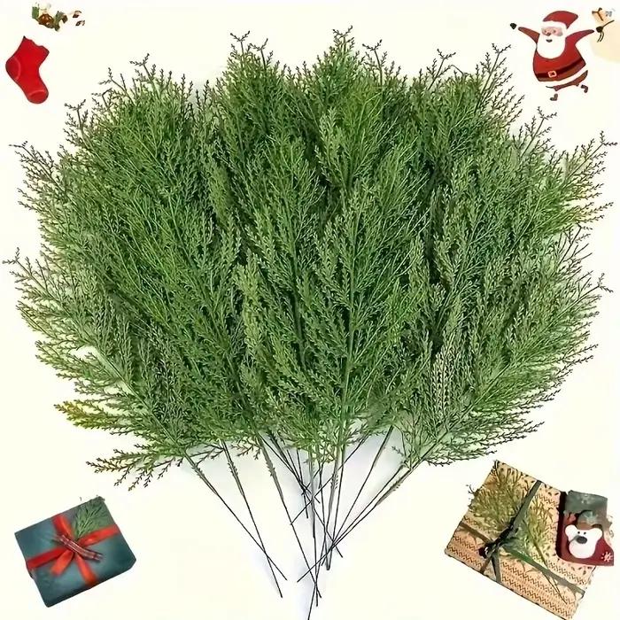 24 pièces de plantes artificielles Branches de pin