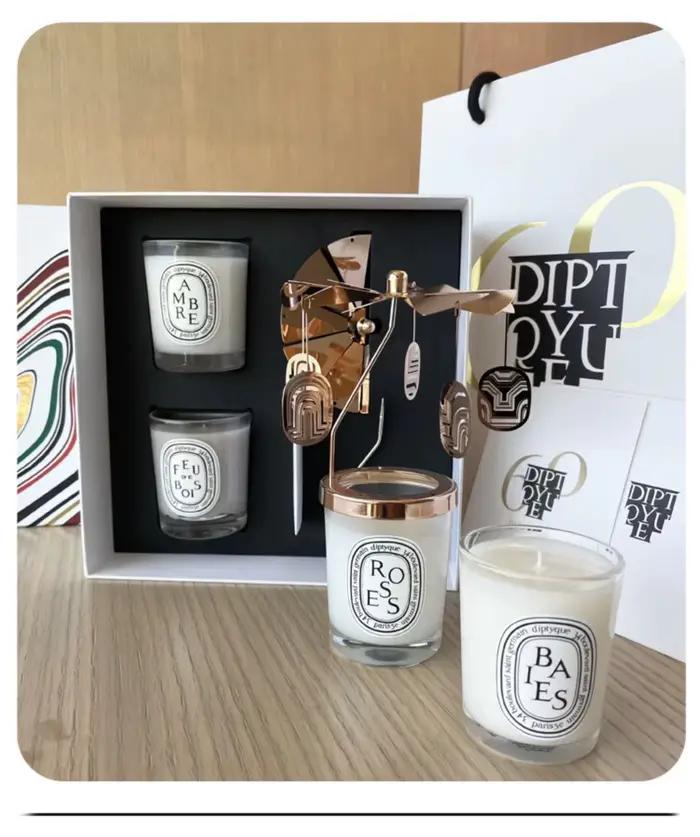 Bougie Naturelle 2026 Nouvelle Collection Romantique Élégante Parfumée Coffret Cadeau de Noël Aromathérapie Parfum