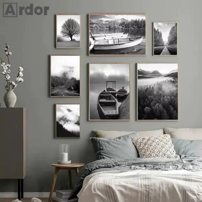 Affiche d'art de toile d'impression de paysage naturel
