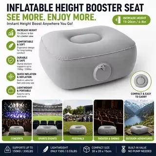 Coussin de siège gonflable avec pompe intégrée, coussin de voyage portable pour concerts, camping et activités de plein air