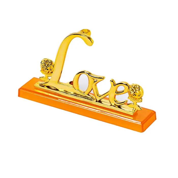 Rose romantique avec base plaquée feuille d'or 24 carats Saint Valentin cadeau créatif décor de fête de mariage Roses amour fleur éternelle