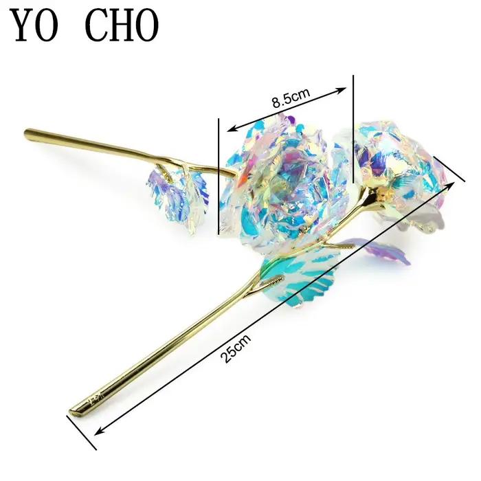 Rose romantique avec base plaquée feuille d'or 24 carats Saint Valentin cadeau créatif décor de fête de mariage Roses amour fleur éternelle
