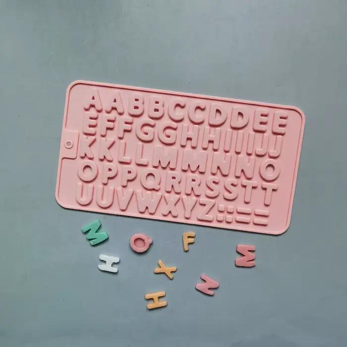 Moule à chocolat en Silicone avec lettres et chiffres