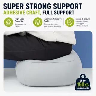 Coussin de siège gonflable avec pompe intégrée, coussin de voyage portable pour concerts, camping et activités de plein air