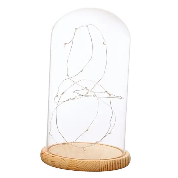Bocal cloche breton en verre de style Everche rustique