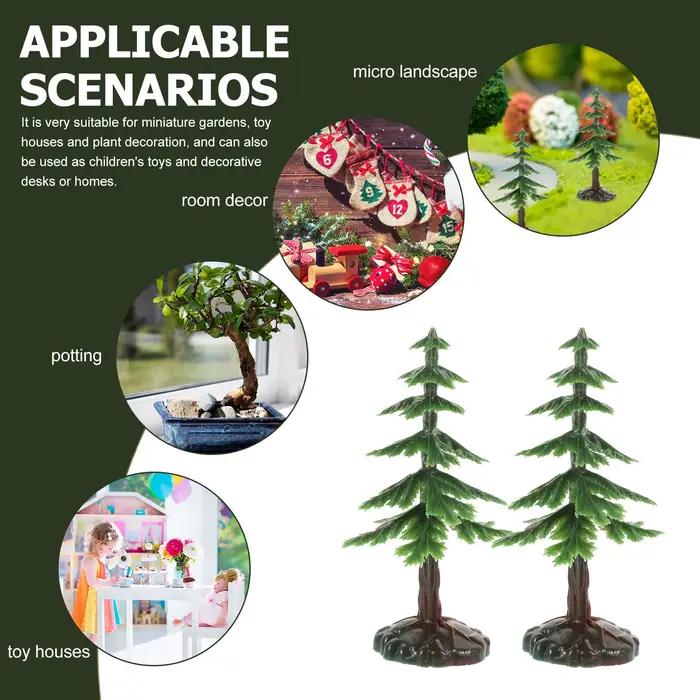 20 mini-sapins de Noël artificiels pour décoration de table