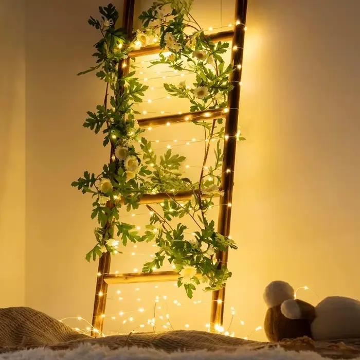 Décoration de vacances en plein air éclairage solaire Led chaîne lumière IP65 jardin
