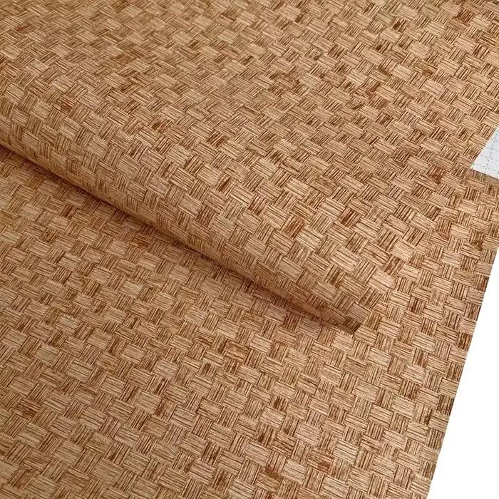 Papier peint auto-adhésif à motif de tapis de bambou de Style chinois