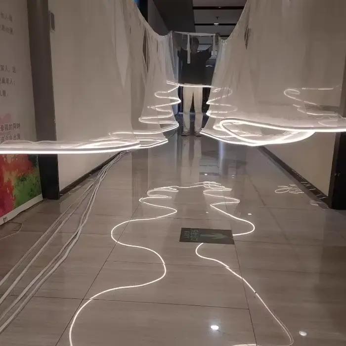 Rideaux de voile pour plafond de mariage