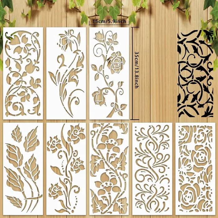 Pochoirs de peinture sur toile de bois réutilisables
