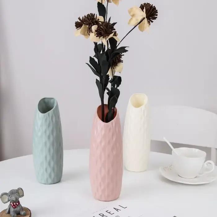 Vase en plastique Imitation céramique arrangement floral mariage maison jardin extérieur Table bricolage Bonsaï Festival fête cour décor