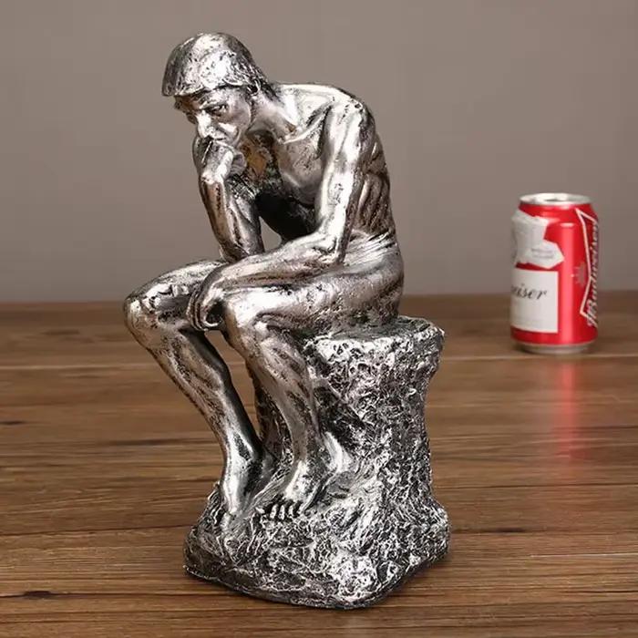 Statue d'art en résine d'art rétro européen, ameublement de maison, artisanat de décoration, salon, meuble TV, plâtre, ornement vénus