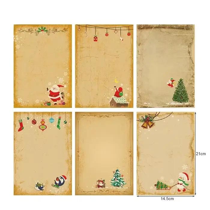 Ensemble d'enveloppes de papiers d'écriture de noël