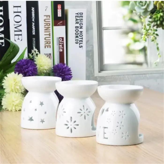 1 pièce Brûleur d'huiles essentielles et d'encens en céramique
