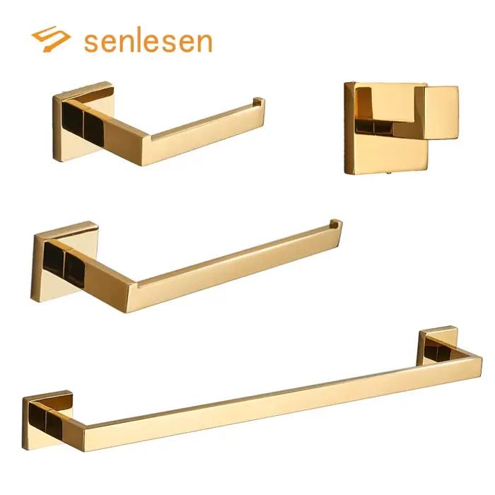Senlesen-Ensemble d'accessoires dorés