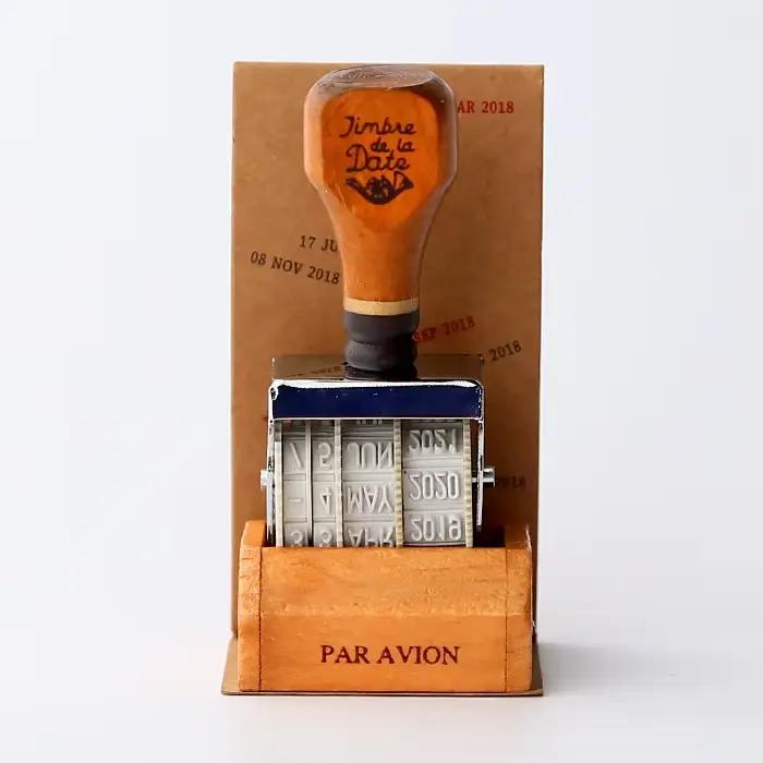Sceau de timbre de date Art rétro