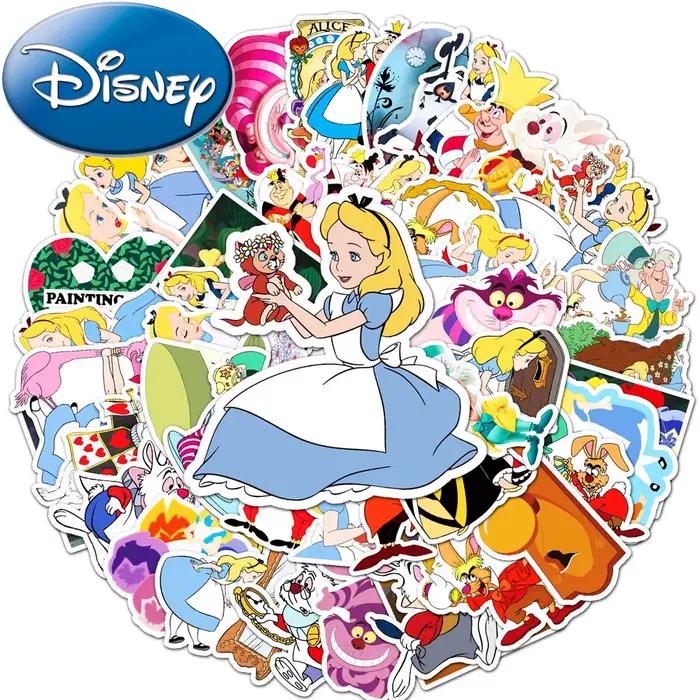10/30/50pcs Disney Anime film Alice au pays des merveilles autocollants dessin