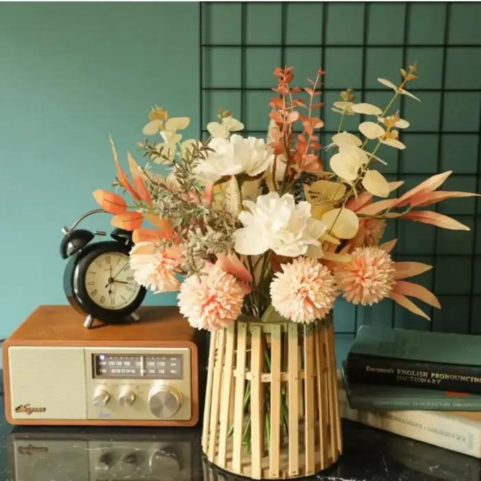 Bouquets Bohèmes en Terre Cuite pour Décoration d'Intérieur