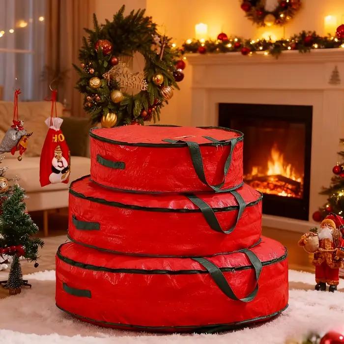 Sac de rangement de décorations de noël