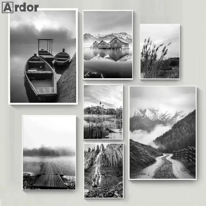 Affiche d'art de toile d'impression de paysage naturel