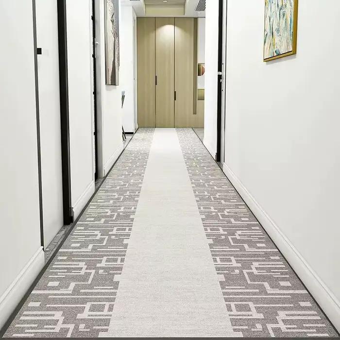 Tapis de coureur de couloir pour la décoration de salon, tapis de sol d'allée de maison, zone de décoration d'entrée de luxe, longue bande