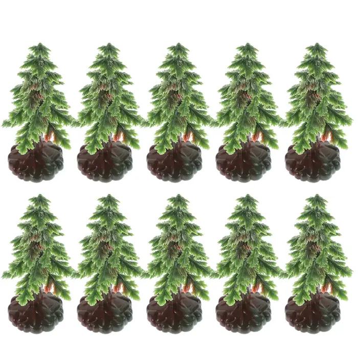 20 mini-sapins de Noël artificiels pour décoration de table