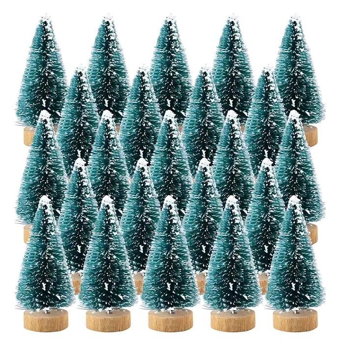 30 pièces Mini arbre de noël décoratif bricolage