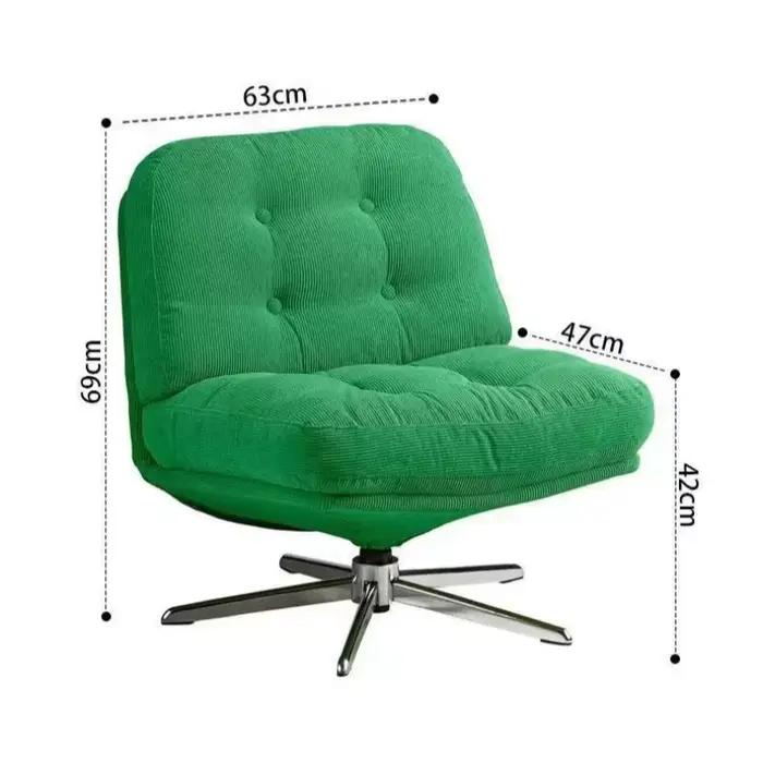 Chaise d'appoint confortable verte pour salon