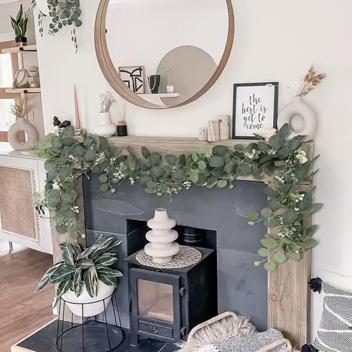 Plante vigne artificielle verte pour extérieur décoration mariage fête prénuptiale jardin arcade