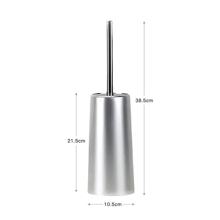 Brosse de toilette dorée avec support
