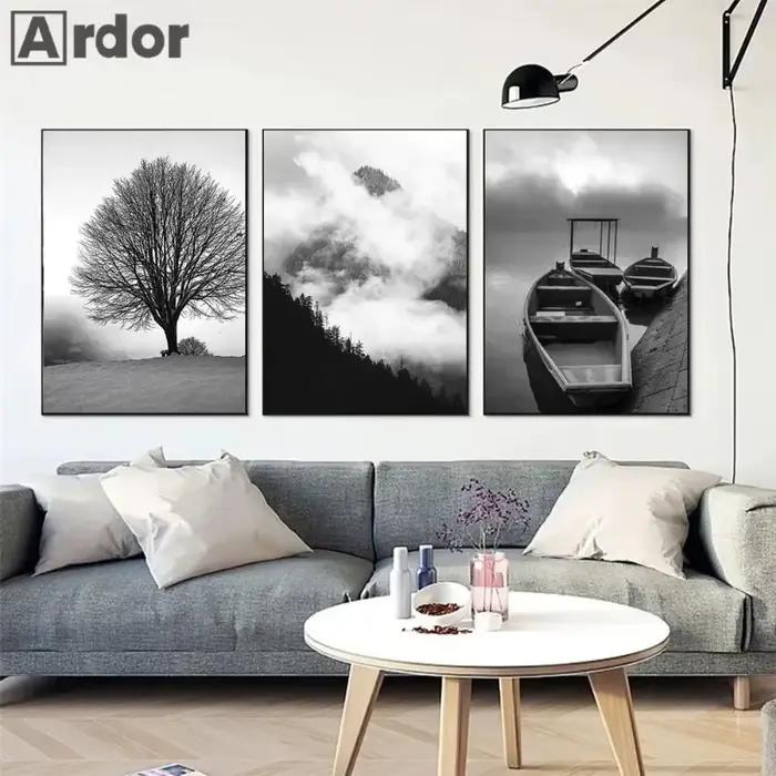 Affiche d'art de toile d'impression de paysage naturel