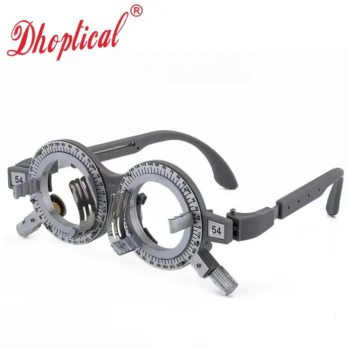 Lentille d'essai d'optométrie opticien, cadre d'essai réglable, cadre de lentille d'essai optique pour opticiens, hôpitaux, écoles, 52MM ~ 70MM