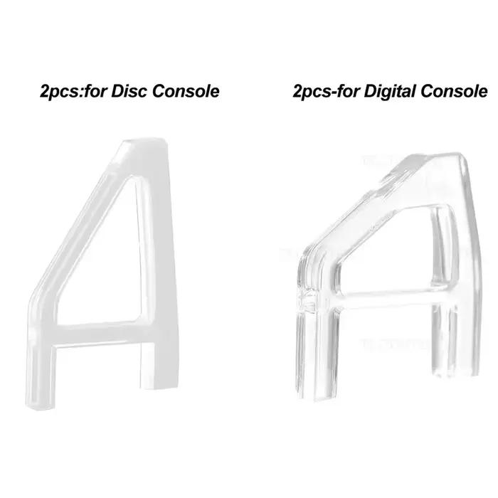 Support horizontal pour console PS5 Slim/Pro (version disque/numérique), accessoires, support en acrylique transparent, base triangulaire pour Playstation 5