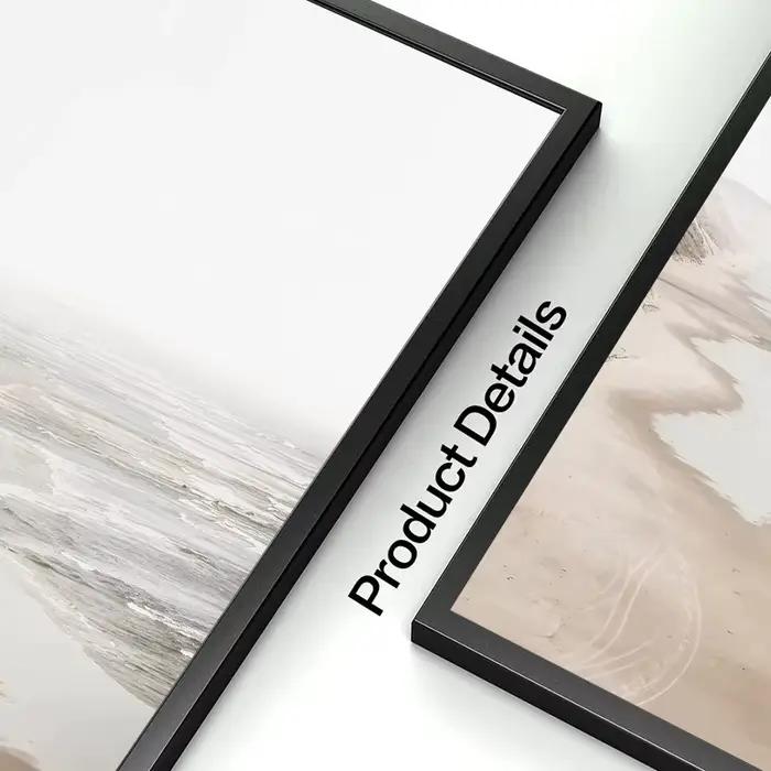 Boho neutre plage côtière Pampas herbe océan paysage minimaliste mur Art affiche impression toile peinture mur photo décor à la maison