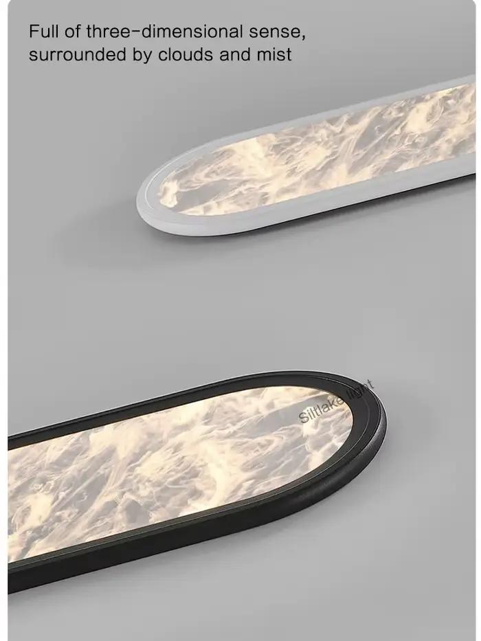 Lampe de balcon plafonniers moderne simple italien minimaliste long couloir allée lampe ultra-mince nuage entrée porche lampes