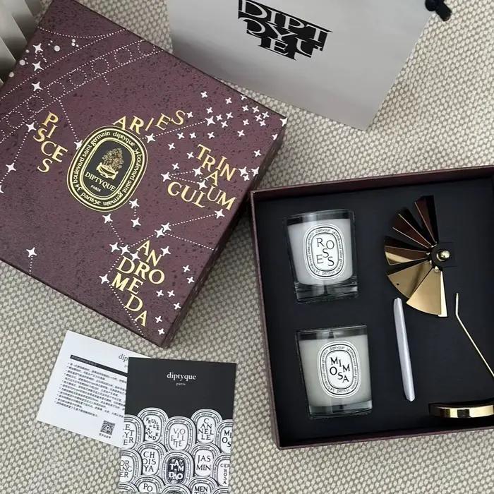 Bougie Naturelle 2026 Nouvelle Collection Romantique Élégante Parfumée Coffret Cadeau de Noël Aromathérapie Parfum